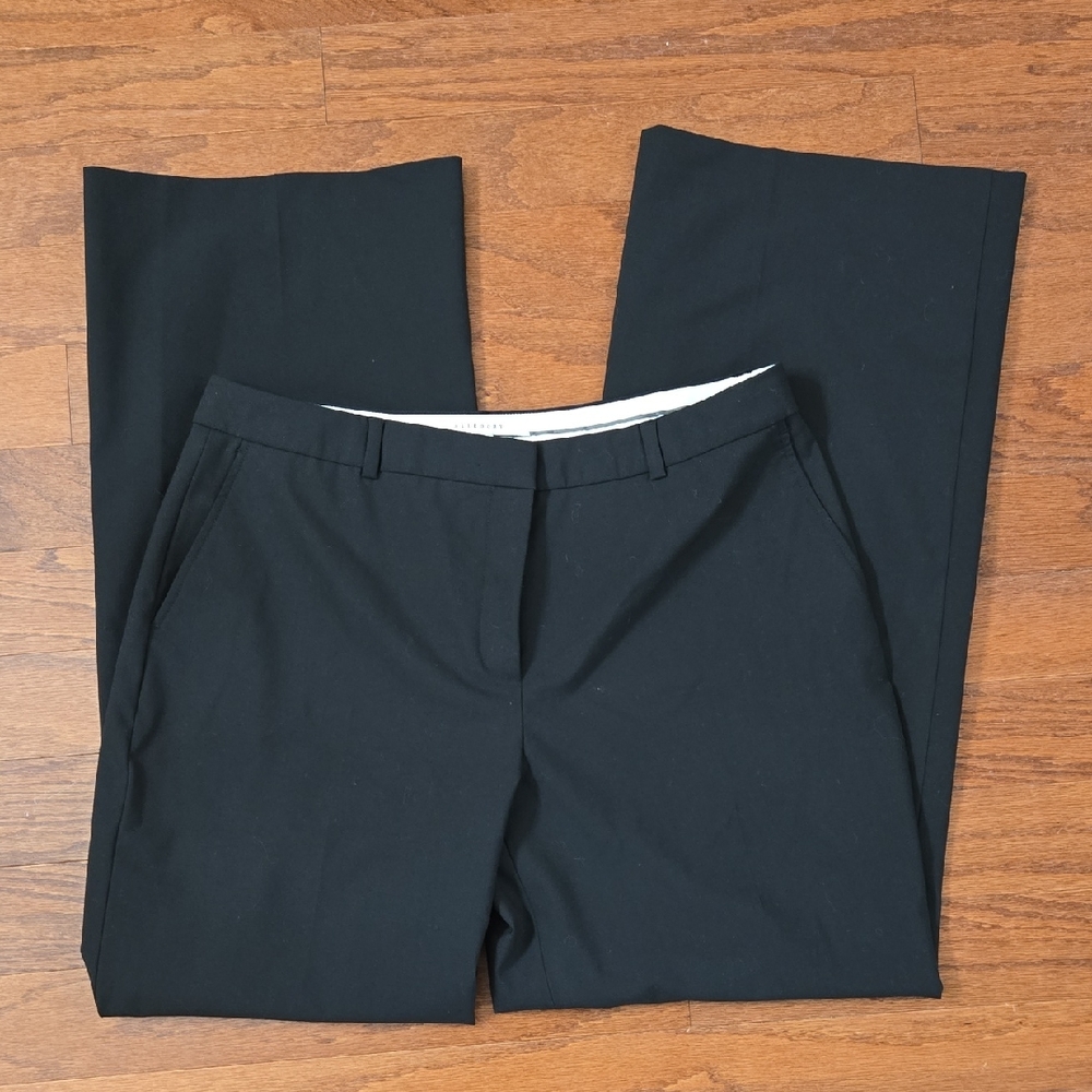 Allegory Black Wool Blend Wide Leg Pants